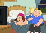 ass_grab bed bedroom brother_and_sister butt_crack chris_griffin dancing_boner family_guy fellatio funny gif guido_l incest meg_griffin tv