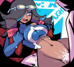  2025 anal black_hair blue_eyes blue_highlights bottomless cum cum_in_ass cum_in_pussy cum_inside double_penetration ejaculation goggles goggles_on_head hair_over_one_eye mysaltisexposed navel penis pokemon pokemon_oras pussy rape raped_by_enemy restrained saliva saliva_trail sex shelly_(pokemon) shelly_(pokemon_oras) sweat sweatdrop tagme team_aqua team_magma vaginal_penetration 