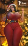  1female 1girl 1girl 1girls 3d areola areolae_visible_through_clothing arm_up ass belt big_ass big_breasts big_breasts bimbo black_hair bow breasts brown_eyes cameltoe celeb child_bearing_hips choker christmas christmas_tree cleavage cleavage_overflow clothing deep_cleavage epic_games eyelashes eyeliner female_only fireplace fortnite fortnite:_battle_royale gigantic_breasts hand_on_hip hourglass_figure huge_breasts indoors jumpsuit kim_kardashian kim_kardashian_(fortnite) latex latex_suit legs_together light-skinned_female light_skin long_hair looking_at_viewer mature mature_body mature_female mature_figure mature_woman milf mommy nipple_bulge nipples nipples_visible_through_clothing older_female plump_lips prinxe pussy real_person skin_tight skindentation smile solo_female standing stretched_clothing thick thick_ass thick_lips thick_thighs thighs top_heavy voluptuous voluptuous_female watermark wide_hips winterfest x_redeyes 