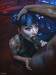 1boy 1girl 1girls 2025 3d black_and_gold_lipstick black_nail_polish blue_eyes blue_hair ceeeeekc cfnm cheri_nowlin clothed clothed_female clothed_female_nude_male cocktail_dress completely_nude cum cum_in_throat cyberpunk_2077 dark-skinned_male dark_skin deepthroat deepthroat detailed_background dress duo eyeliner fellatio fellatio female_penetrated freckles freckles_on_face full_body_tattoo hand_around_penis highly_detailed hoop_earrings hooped_earrings image_set indoors interracial kneel kneeling_on_ground lipstick long_hair looking_at_partner male nail_polish nude nude_male oral oral_penetration oral_sex ox_horns painted_nails pattern_dress penis placide straight straight_sex tattoo tied_hair toothy_fellatio two-tone_lipstick yakuza_tattoo
