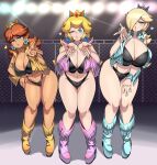  1boy 3_girls blow_kiss buttjob dark-skinned_male deanna_mustard having_sex huge_penis husband_and_wife indoors laura_faye_smith looking_at_viewer mario_(series) princess_daisy princess_peach rosalina samantha_kelly tevine_musgrove tina_armstrong_(cosplay) voice_actor_connection 