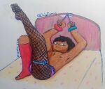 1boy 1girl bondage boxers boxers_(clothing) boy brown_body brown_skin dark-skinned_femboy dark-skinned_male dark-skinned_sissy dark-skinned_twink dark_skin excited excited_expression excited_male feet feet_up femboy femboy_only gay_male handcuffed handcuffed_to_bed handcuffs handcuffs_on_ankles hands_tied hands_up human human_male human_only leg_lift legs male oc original_character red_socks renato_atiq_carter semi_naked semi_nude sexy sexy_body sexy_pose yaoi yellow_eyes