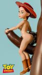 1boy 1female 1girl 1girl 1male ass blender cowgirl cowgirl_boots cowgirl_hat cybercrunch dark-skinned_male dark_skin disney extreme_size_difference giant green_eyes interracial jessie_(toy_story) larger_male living_doll living_toy macro male male/female micro micro_on_macro micro_on_penis minigirl minigirl_on_penis nude_female nude_male pixar ponytail red_hair red_hat size_difference small_breasts smaller_female toy_story toy_story_2