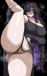  1girl 1girl 2026 2d 2d_(artwork) 2d_artwork ass beauty_mark big_ass big_ass big_breasts big_breasts black_hair blush blush_lines bubble_ass bubble_butt cleavage curvaceous curvy curvy_body curvy_female curvy_figure curvy_hips drogod_(artist) drool_on_face drool_string drooling female_only glasses goddess_of_victory:_nikke hair_over_one_eye high_res high_res huge_breasts label_(nikke) large_ass large_butt light-skinned_female light_skin long_hair messy_hair mole mole_on_breast neet pale-skinned_female pale_skin panties presenting presenting_pussy pubes pubic_hair purple_hair round_ass round_butt saliva saliva saliva_drip saliva_trail solo_female splits standing standing_on_one_leg standing_split steam steaming_body straight_hair sweat sweatdrop sweating sweaty sweaty_body thick thick_hips thick_legs thick_thighs thighs thighs_bigger_than_head very_long_hair voluptuous voluptuous_female wide_hips 