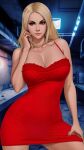  1girl ai_generated big_breasts blonde_hair blue_eyes breasts favorite_form female_scp human_form light-skinned_female light_skin modelling scp scp-056 scp_containment_breach scp_foundation shapeshifter shapeshifter_girl unknown_artist 