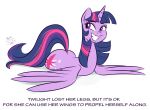  amputee friendship_is_magic grin my_little_pony no_legs older older_female ponut_joe princess_twilight semi-grimdark smile solo twilight_sparkle twiworm wat worm_pony young_adult young_adult_female young_adult_woman 