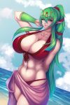  1girl 1girl 1girl abs alluring athletic_female beach big_breasts big_breasts bikini cleavage female_abs female_only fire_emblem fire_emblem_awakening fire_emblem_heroes fire_emblem_warriors fit_female green_eyes green_hair intelligent_systems looking_at_viewer manakete nintendo ocean pointy_ears solo_female swimsuit tiki_(adult)_(fire_emblem) tiki_(adult)_(summer)_(fire_emblem) tiki_(fire_emblem) tiki_(fire_emblem)_(adult) urw 