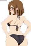 ai_generated back_view backboob bare_thighs big_ass big_ass big_breasts big_breasts bikini blush brown_eyes brown_hair fat_ass gigantic_ass grin huge_breasts huge_thighs k-on! light-skinned_female light_skin looking_back massive_ass sawahebi short_hair solo_female squatting sweat sweatdrop thick_body thick_female thick_thighs thighs voluptuous voluptuous_female yui_hirasawa