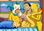  dr._julius_hibbert krusty_the_clown marge_simpson montgomery_burns nude palcomix penetration reclining smoking the_simpsons yellow_skin 