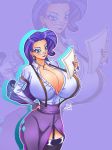 ass big_ass big_breasts breasts cleavage curvy darkereve female friendship_is_magic happy hips humanized large_breasts light_skin my_little_pony nail_polish raritits rarity rarity_(mlp) solo suggestive wide_hips