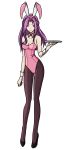 aliensdideverything_(artist) big_breasts breasts bunny_ears bunnysuit code_geass cornelia_li_britannia long_hair purple_eyes purple_hair purple_lipstick