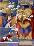  beauty_and_the_beast breasts breasts_out_of_clothes cartoonvalley.com comic disney helg_(artist) princess_belle the_beast torn_clothes watermark web_address web_address_without_path 