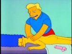  dildo homerjysimpson marge_simpson massage the_simpsons yellow_skin 