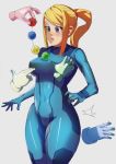  1girl anal_beads blonde_hair blue_eyes blush breast_grab breasts cursor disembodied_hands grabbing groping metroid samus_aran simple_background spanked spanking splashbrush super_smash_bros. zero_suit 