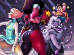 afro amethyst amethyst_(steven_universe) ass big_ass big_breasts big_lips breasts cartoon_network clothes darkereve dat_ass female garnet garnet_(steven_universe) happy hips lips looking_at_viewer male milf pants pearl pearl_(steven_universe) steven_quartz_universe steven_universe wide_hips