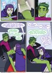 beast_boy comic dc_comics emotion_sickness_(teen_titans) incognitymous_(artist) koriand'r nipples nude rachel_roth raven_(dc) starfire tagme teen_titans