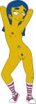  annika_van_houten blue_hair breasts nude_female pubic_hair the_simpsons white_background yellow_skin 