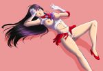 bishoujo_senshi_sailor_moon breasts gloves high_heels hino_rei partially_clothed pussy rei_hino sailor_mars serafuku skirt tiara torn_clothes torn_skirt