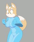  bent_over big_ass bouncing_breasts breasts fox fox_mccloud furry gif latex non-nude rule_63 slap zero_suit_fox 