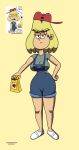  1girl 1girl backwards_baseball_cap backwards_hat clothed lana_loud nickelodeon overalls rita_loud the_loud_house 