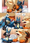  arcanine comic lucario lucario&#039;s_gift mew pokemon pokepornlive tagme 