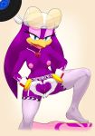 2015 anthro areola avian beak big_breasts bird blue_eyes breasts erect_nipples eyewear female glasses heart highres legwear looking_at_viewer marthedog necklace nipples pussy solo sonic_(series) sonic_riders spread_legs spreading stockings swallow_(bird) wave_the_swallow