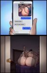 avis_(strangehero) big_breasts incest instant_loss_2koma mating_press milf mole_under_mouth mother_&_son sex son strangehero text text_bubble