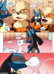  arcanine comic kiss lucario lucario&#039;s_gift mew pokemon pokepornlive tagme 