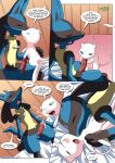  blush breasts comic lucario lucario&#039;s_gift mew pokemon pokepornlive small_breasts tagme 