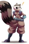  ! 2015 anthro ass big_ass blush breasts captain_sale clothes female furry guardians_of_the_galaxy hips looking_at_viewer mammal marvel pants raccoon solo sssonic2 wide_hips 