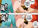 bulma_brief comic dragon_ball dragon_ball_z goku imminent_sex patreon sucking super_melons