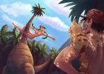 ash_ketchum casual_nudity climbing eltonel exeggutor gen_1_pokemon green_hair hat high_resolution large_filesize mallow_(pokemon) nipples nude pikachu pokemon pokemon_character pokemon_species smile trial_captain very_high_resolution