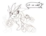  1girl 2014 anthro english_text flaccid hedgehog humanoid_penis male mammal neokat penis silver_the_hedgehog sonic_(series) testicles text uncut 