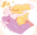 1girl canine closed_eyes clothed clothing digimon fur human kissing male mammal renamon shirt sunibee sweat tank_top tuft