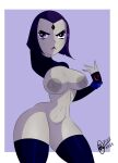 1girl breasts bunbunmuffins dc_comics nipples rachel_roth raven_(dc) tagme teen_titans