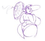  1girl bbw bear big_ass big_breasts bikini breasts furry hat headgear looking_back smile weasselk wide_hips 