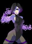 1girl alluring asian_female athletic_female big_breasts black_and_purple_hair dcdoodlez female_only fit_female generic_female namco reina_(tekken) skin_tight skindentation tekken tekken_8