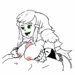  breasts final_fantasy final_fantasy_crystal_chronicles hair hetero long_hair monochrome olord paizuri penis selkie 