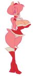 1girl amy_rose anthro big_breasts big_lips breasts clothed clothing erect_nipples grin hedgehog hips lips looking_at_viewer mammal milf nipples panties sega slb slut smile standing underwear voluptuous whore wide_hips