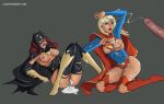 areolae barbara_gordon batgirl batman_(series) breasts cum dc dc_comics hair kara_zor-el leadpoisonart nipples penis supergirl superman_(series) tagme