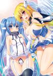  angeloid astraea blonde_hair blue_hair cute nymph nymph_(sora_no_otoshimono) sora_no_otoshimono tagme 