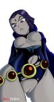 beelztheboss dc_comics dcau exposed_breasts exposed_pussy leotard purple_hair raven_(dc) teen_titans torn_clothes