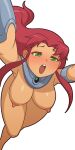 1girl big_breasts color colored female_focus female_only koriand'r manyakis nude_female solo_female solo_focus starfire teen_titans