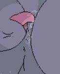 anal anthro anus ass autorimming backsack blush close-up furry gif girafarig male masturbation nintendo oral penetration pokemon saliva tail_masturbation tail_mouth testicles video_games watermelon_(artist)