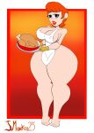 1girl cartoon_network dexter's_laboratory dexter's_mom feet female huge_ass j.monkey23 legs mature_female milf pinup red_hair solo wide_hips