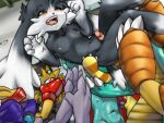 chipple furry garlen group_sex guntz huepow janga joka klonoa klonoa_(series) male_focus multiple_arms nahatomb namco pango popka