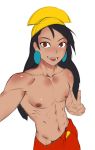 bare_chest black_hair disney emperor_kuzco femboy headress lautaro shirtless the_emperor's_new_groove yaoi