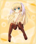  blonde_hair blue_eyes blush breasts censored garter_belt gmx hair_ornament hair_ribbon hair_ribbons legs little_busters little_busters! long_hair nipples nude ribbon ribbons saya_tokido thighhighs tokido_saya 