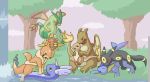 9_6 animated charizard charmander dragonair floatzel flygon furry gif group_sex incest pokemon solrock umbreon vaporeon