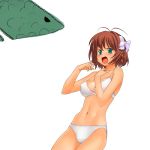  1girl a1 bow bow_panties bra haruka_suzumiya kimi_ga_nozomu_eien lace-trimmed_bra lingerie panties solo suzumiya_haruka underwear underwear_only white_bra white_panties 